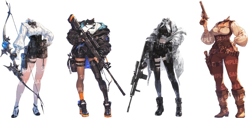 【立ち絵80点】ファンタジー|女性(png)