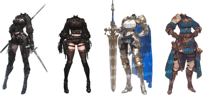 【立ち絵80点】ファンタジー|女性(png)