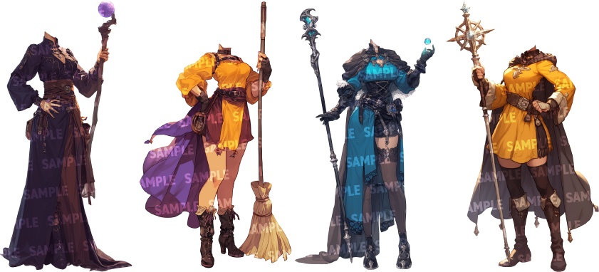 【立ち絵80点】ファンタジー|女性(png)