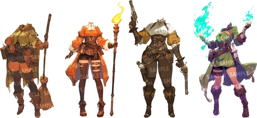 【立ち絵80点】ファンタジー|女性(png)