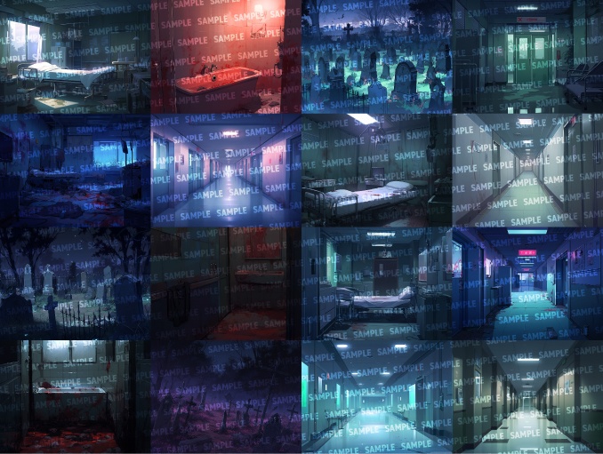 【背景150枚】ホラー風(ゲーム/TRPG/CoC/ココフォリア)