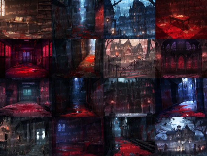 【背景150枚】ホラー風(ゲーム/TRPG/CoC/ココフォリア)