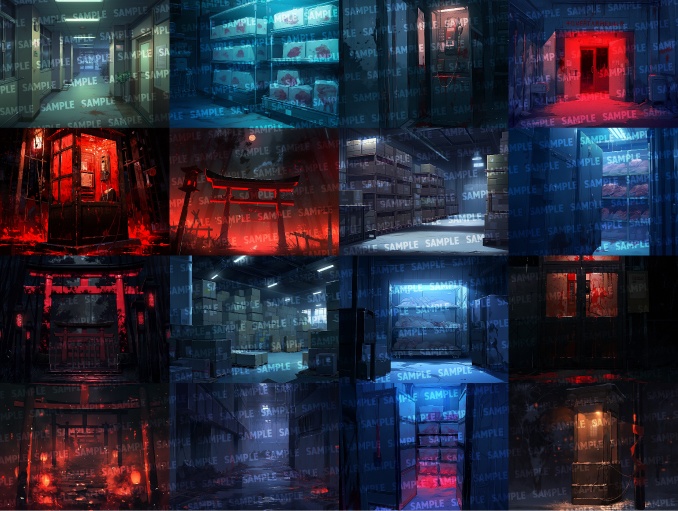 【背景150枚】ホラー風(ゲーム/TRPG/CoC/ココフォリア)