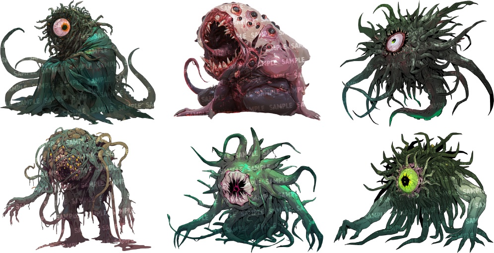 【透過素材60点】怪物|神話生物/異形/魔物/魔獣(png)