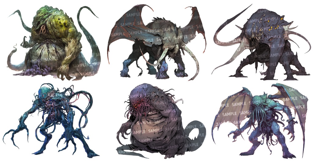 【透過素材60点】怪物|神話生物/異形/魔物/魔獣(png)