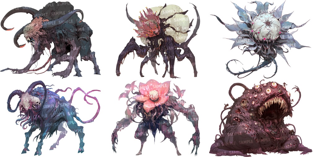 【透過素材60点】怪物|神話生物/異形/魔物/魔獣(png)