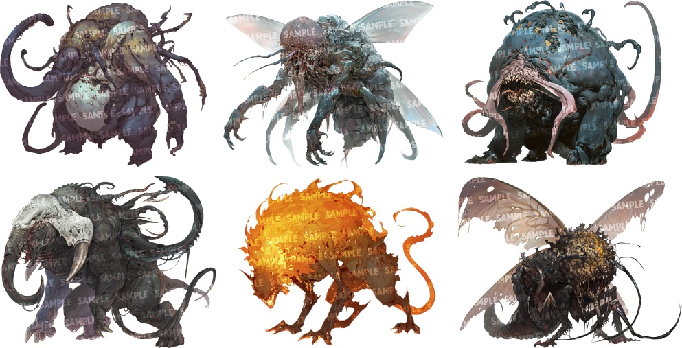 【透過素材60点】怪物|神話生物/異形/魔物/魔獣(png)