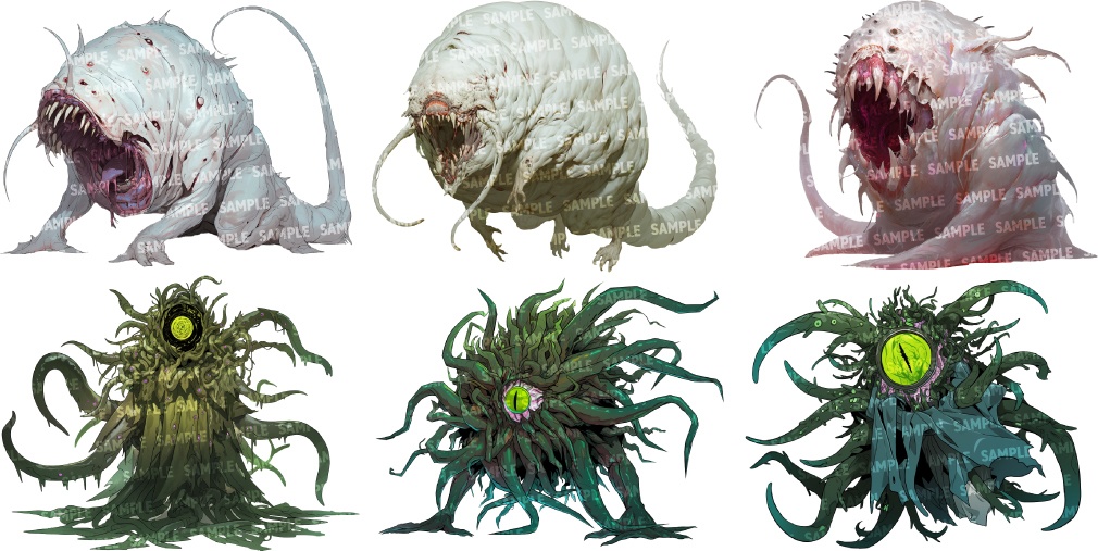 【透過素材60点】怪物|神話生物/異形/魔物/魔獣(png)