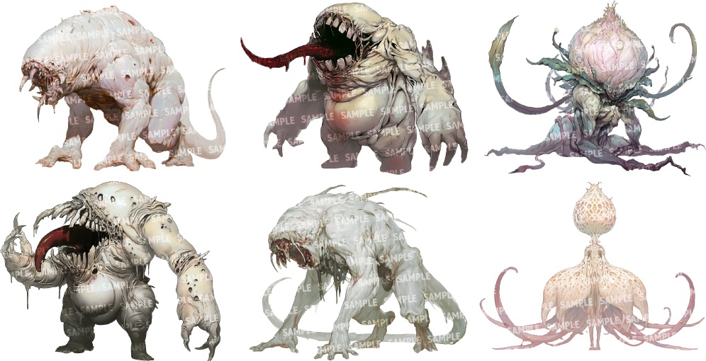 【透過素材60点】怪物|神話生物/異形/魔物/魔獣(png)