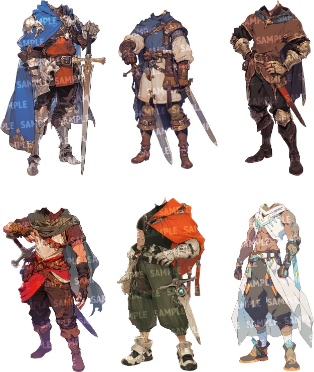 【立ち絵80点】ファンタジー|男性(png)