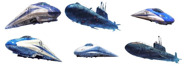 【透過素材60点】乗り物(png)