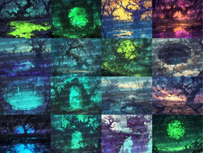 【背景100枚】魔界(ゲーム/TRPG/CoC/ココフォリア)