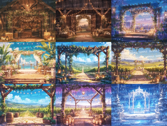 【背景70枚】結婚式場(ゲーム/TRPG/CoC/ココフォリア)