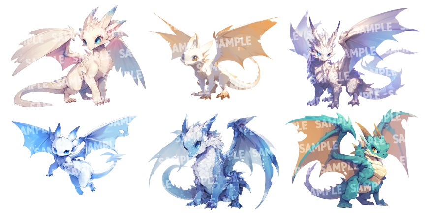 【透過素材60点】ドラゴン/龍/竜(png)