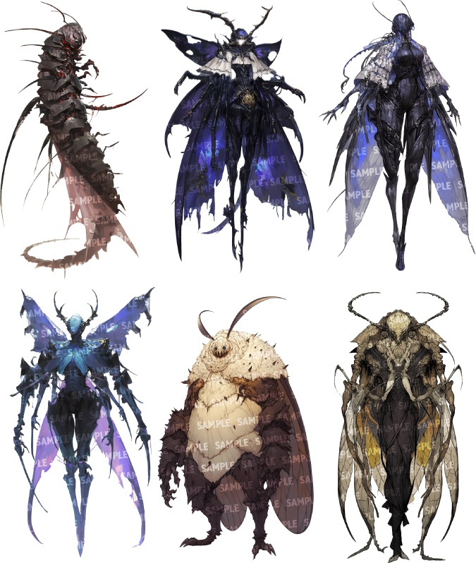 【透過素材50点】怪物|蟲/昆虫/異形/魔物/魔獣(png)