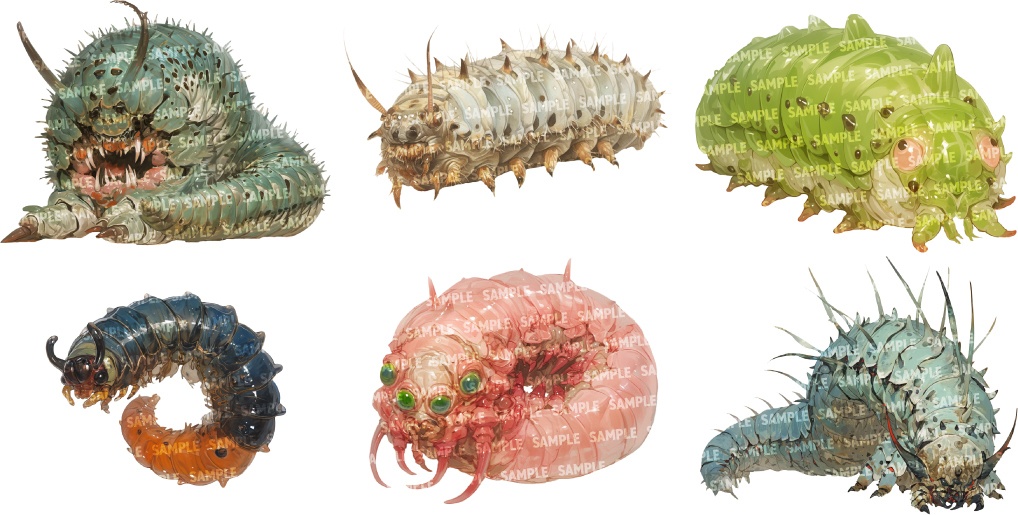 【透過素材50点】怪物|蟲/昆虫/異形/魔物/魔獣(png)