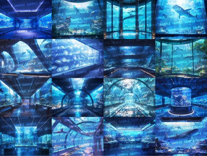 【背景65枚】水族館(ゲーム/TRPG/CoC/ココフォリア)