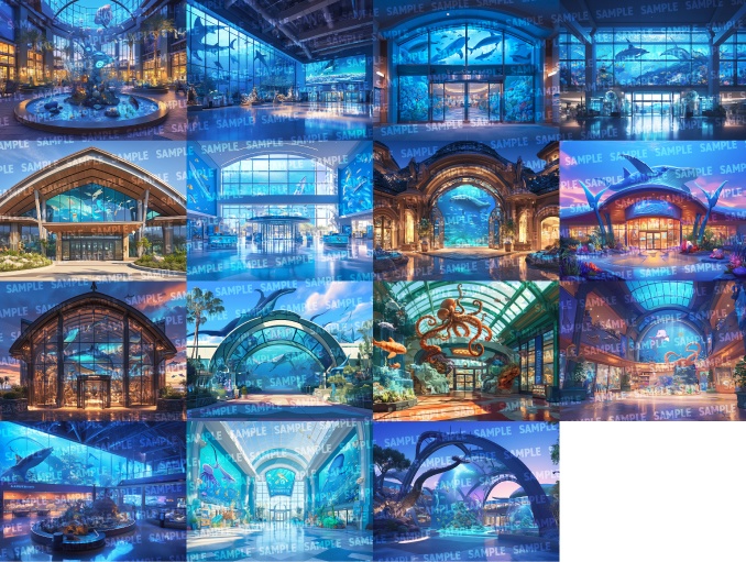 【背景65枚】水族館(ゲーム/TRPG/CoC/ココフォリア)