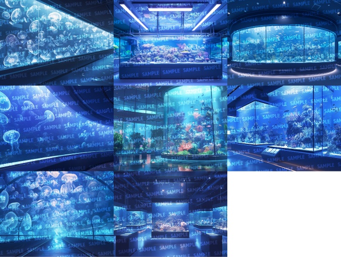 【背景65枚】水族館(ゲーム/TRPG/CoC/ココフォリア)