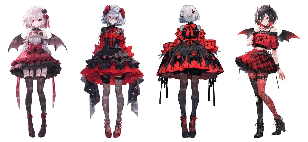 【立ち絵50点】コスプレ|女性/差分あり(png)