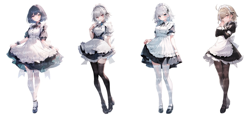 【立ち絵50点】コスプレ|女性/差分あり(png)