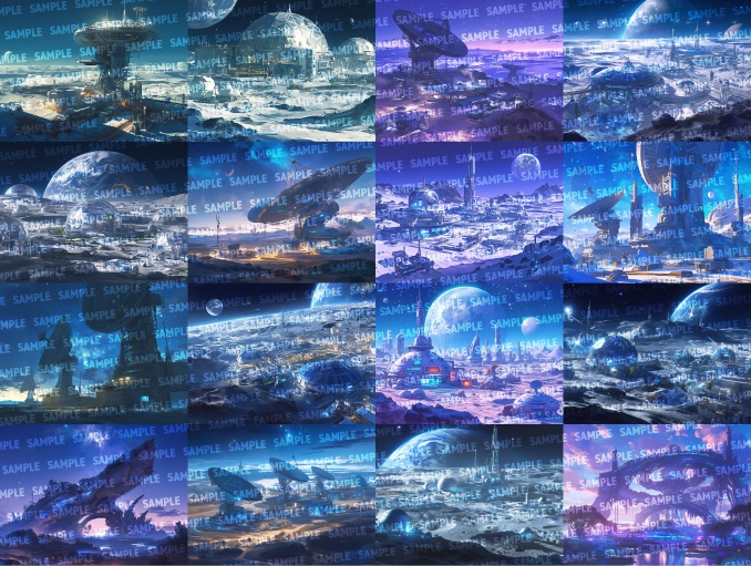 【背景100枚】SF/宇宙(ゲーム/TRPG/CoC/ココフォリア)