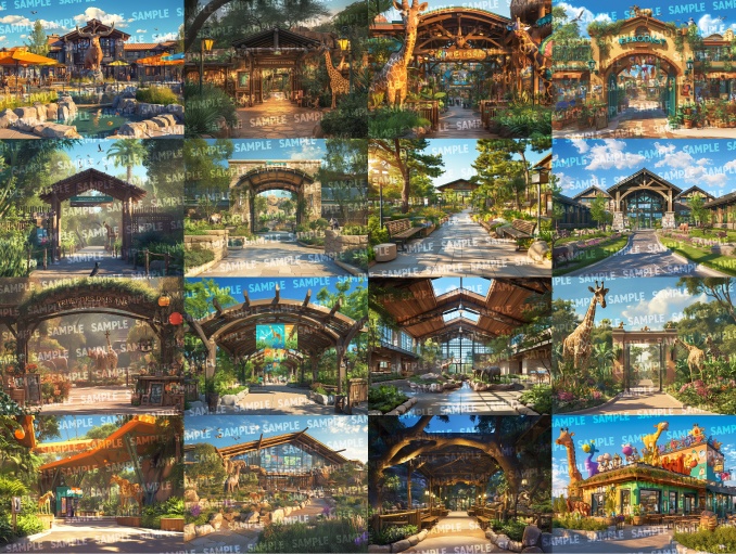 【背景100枚】動物園/牧場(ゲーム/TRPG/CoC/ココフォリア)