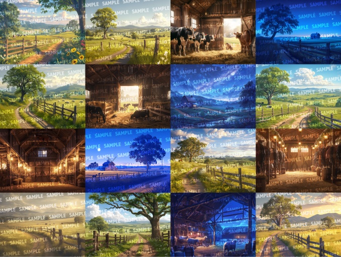 【背景100枚】動物園/牧場(ゲーム/TRPG/CoC/ココフォリア)