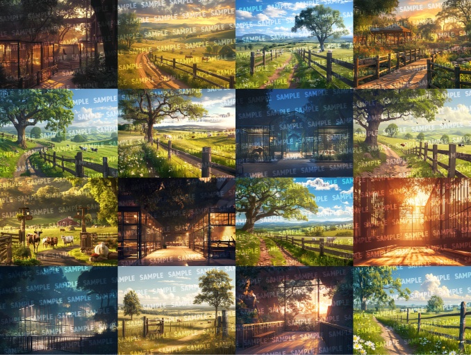 【背景100枚】動物園/牧場(ゲーム/TRPG/CoC/ココフォリア)