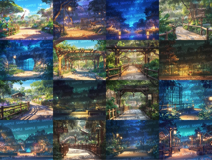 【背景100枚】動物園/牧場(ゲーム/TRPG/CoC/ココフォリア)