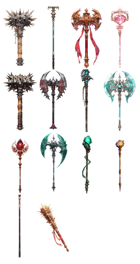 【透過素材145点】武器|RPG風(png)