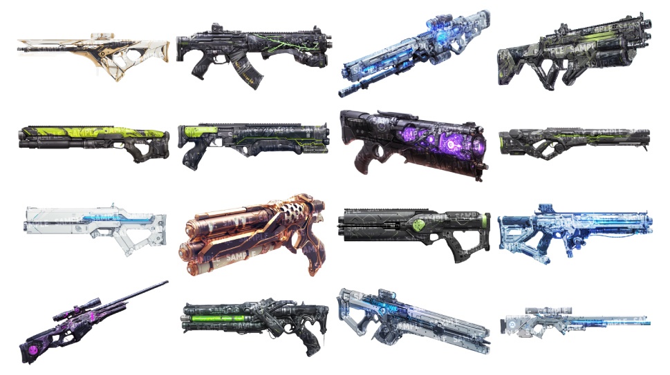 【透過素材125点】武器|近未来/SF風(png)