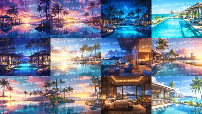 【背景120枚】南国の島国(ゲーム/TRPG/CoC/ココフォリア)