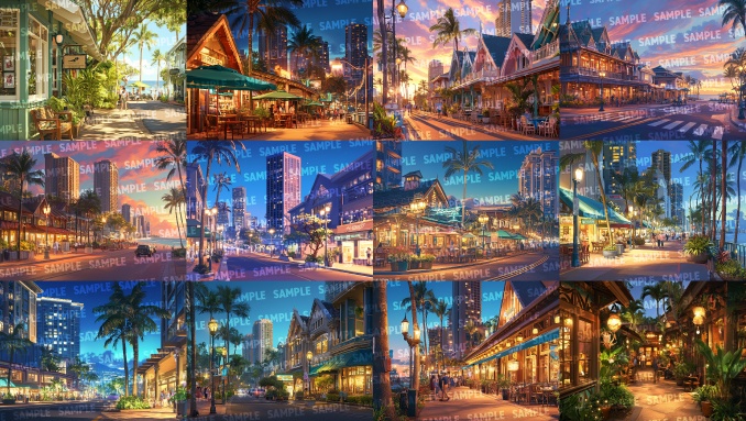 【背景120枚】南国の島国(ゲーム/TRPG/CoC/ココフォリア)