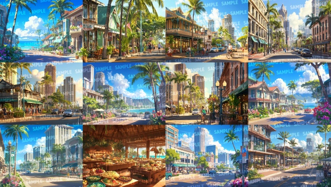 【背景120枚】南国の島国(ゲーム/TRPG/CoC/ココフォリア)