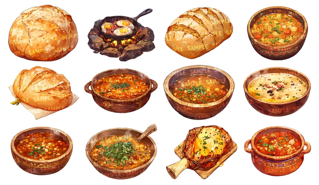 【透過素材100点】RPG小道具(png)