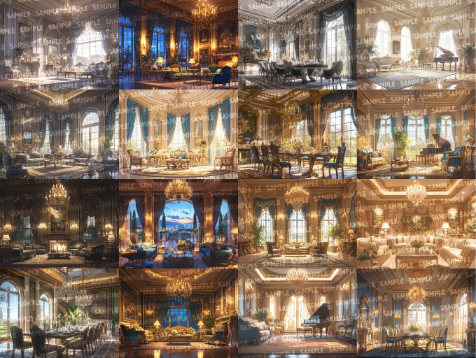 【背景100枚】豪邸(ゲーム/TRPG/CoC/ココフォリア)