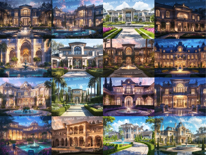 【背景100枚】豪邸(ゲーム/TRPG/CoC/ココフォリア)