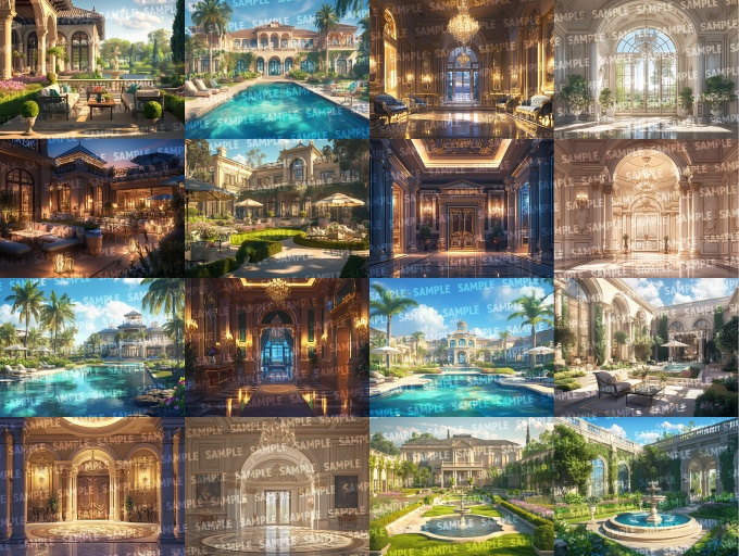 【背景100枚】豪邸(ゲーム/TRPG/CoC/ココフォリア)