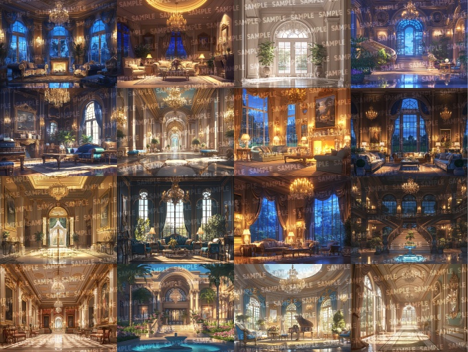 【背景100枚】豪邸(ゲーム/TRPG/CoC/ココフォリア)