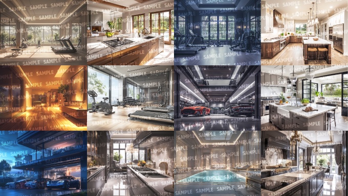 【背景100枚】モダン豪邸(ゲーム/TRPG/CoC/ココフォリア)