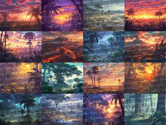 【背景】白亜紀160点【ゲーム/TRPG背景素材/CoC/ココフォリア】