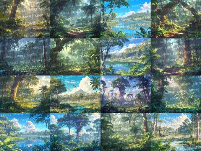 【背景】白亜紀160点【ゲーム/TRPG背景素材/CoC/ココフォリア】