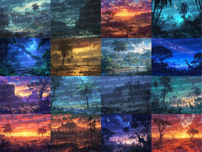 【背景】白亜紀160点【ゲーム/TRPG背景素材/CoC/ココフォリア】