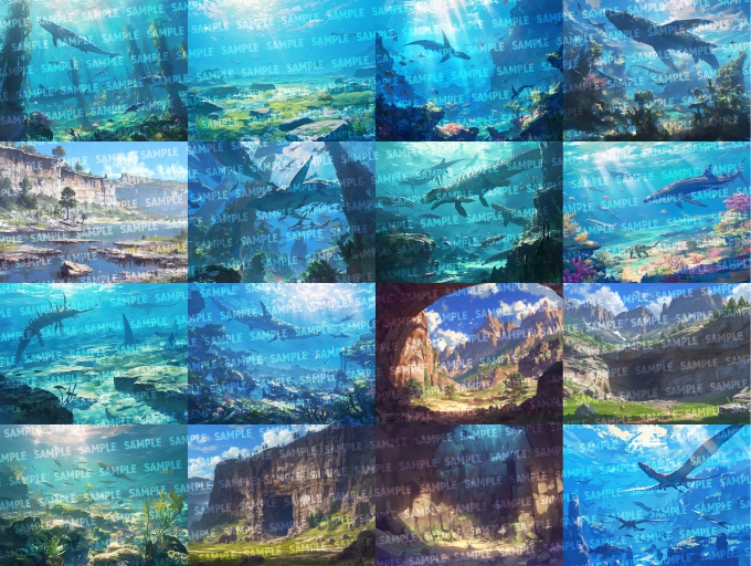 【背景】白亜紀160点【ゲーム/TRPG背景素材/CoC/ココフォリア】