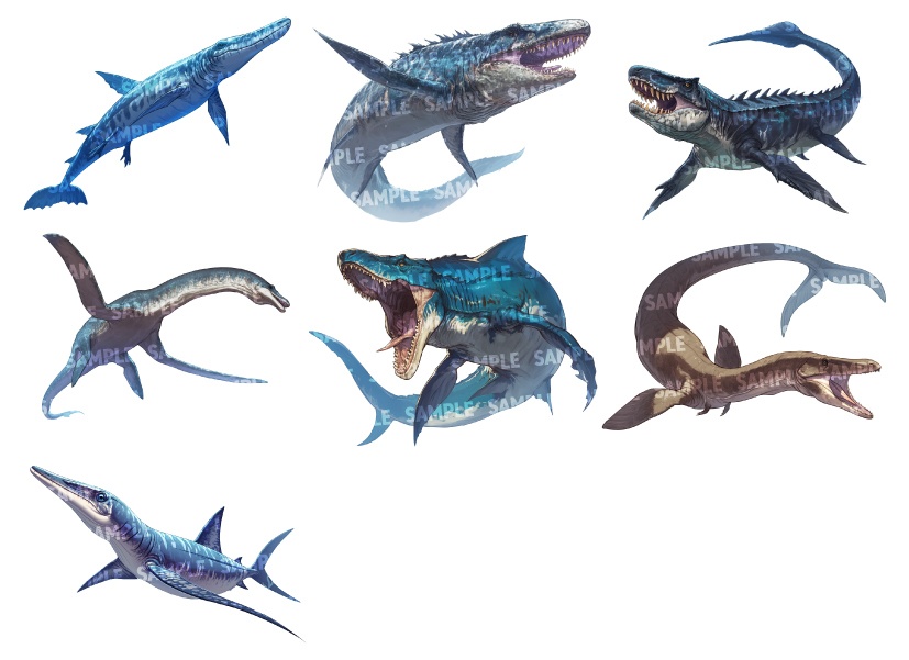 【透過素材70点】恐竜(png)