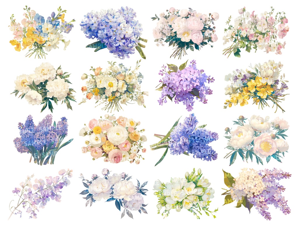 【透過素材200点】季節の花|春夏秋冬(png)