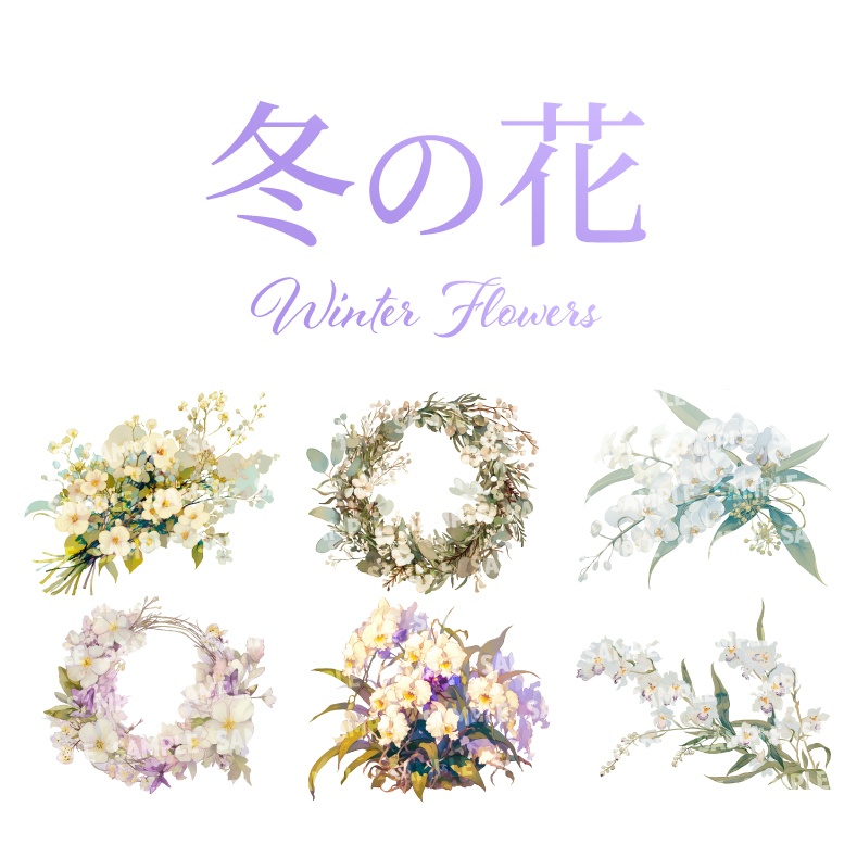 【透過素材200点】季節の花|春夏秋冬(png)