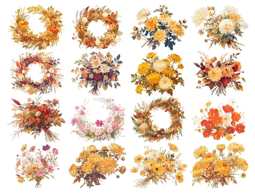 【透過素材200点】季節の花|春夏秋冬(png)