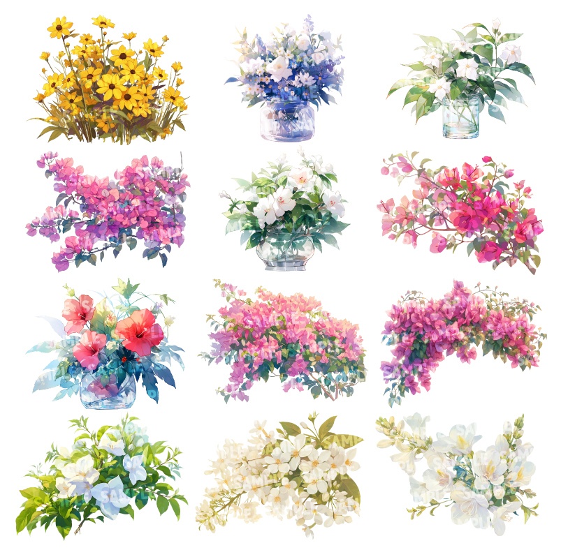 【透過素材200点】季節の花|春夏秋冬(png)